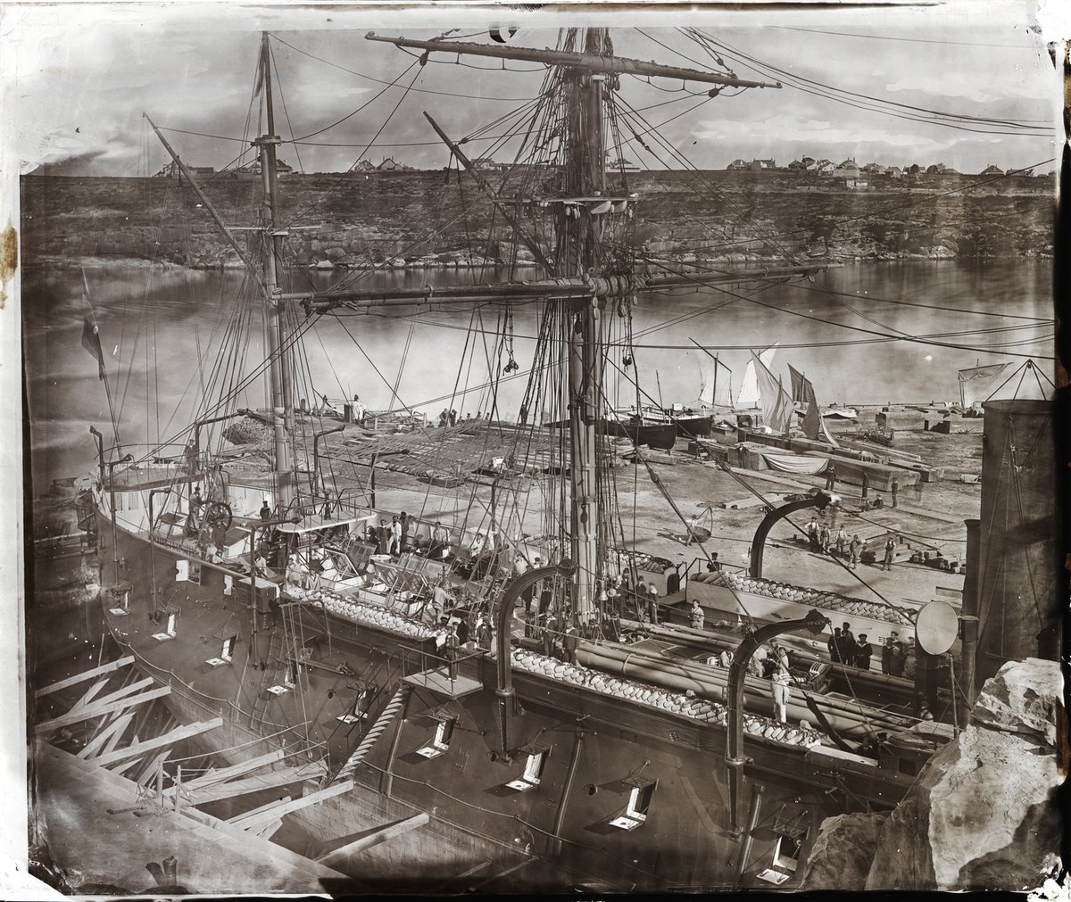 French warship 'Atalante', Fitzroy Dock, Sydney, 1873 A2825358h