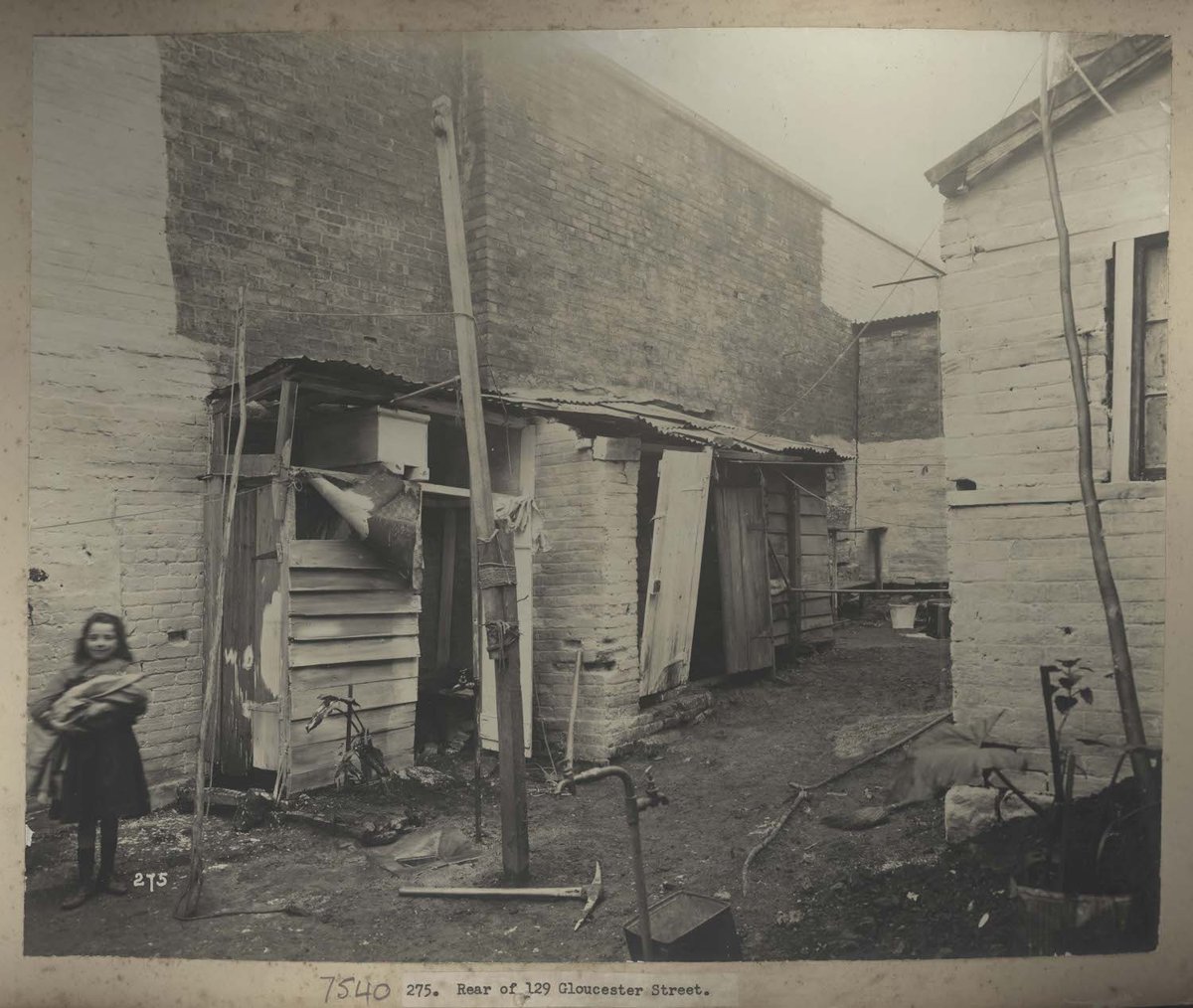 Views taken during Cleansing Operations, Quarantine Area, Rear of 129 Gloucester Street, Sydney (NSW), Sydney city centre (1900)