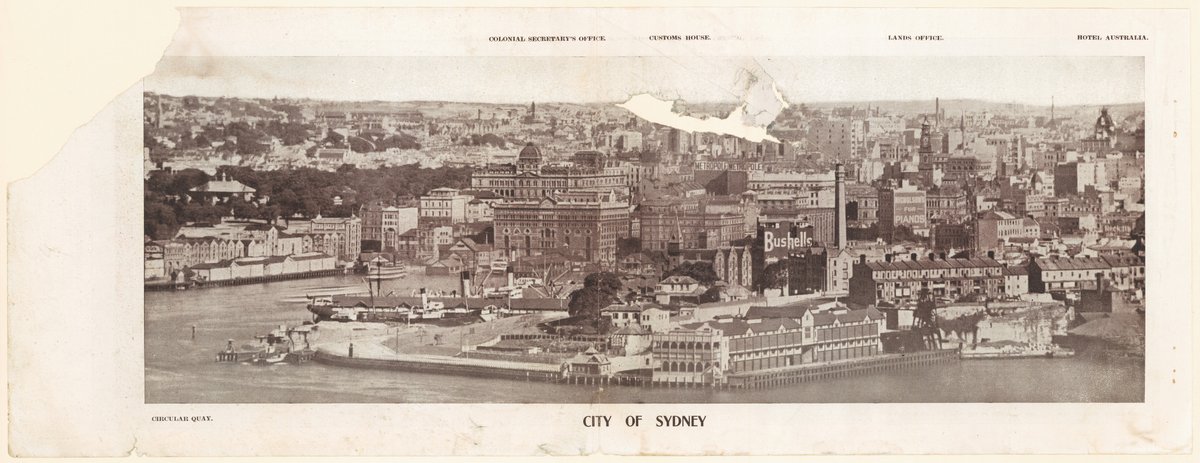 City of sydney - Circular Quay, Colonial Secretary's Office, Custom's House, Lands Office, Hotel Australia (1915)