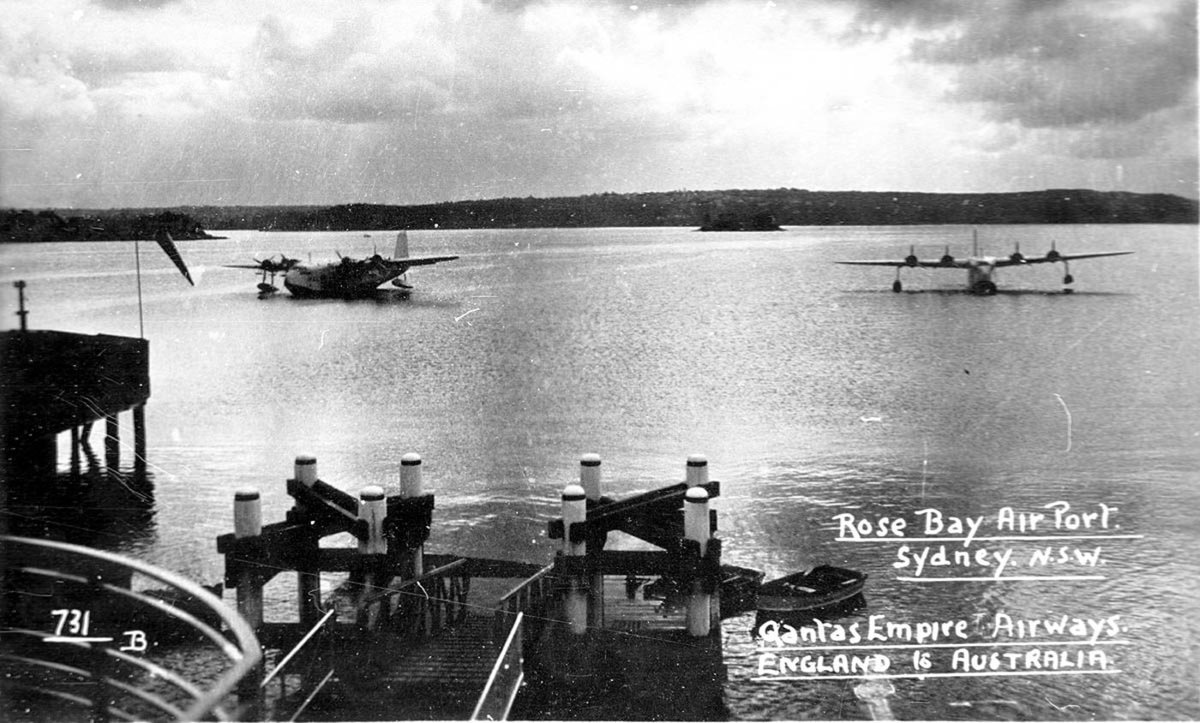 Flying boats at Rose Bay (c. 1939)