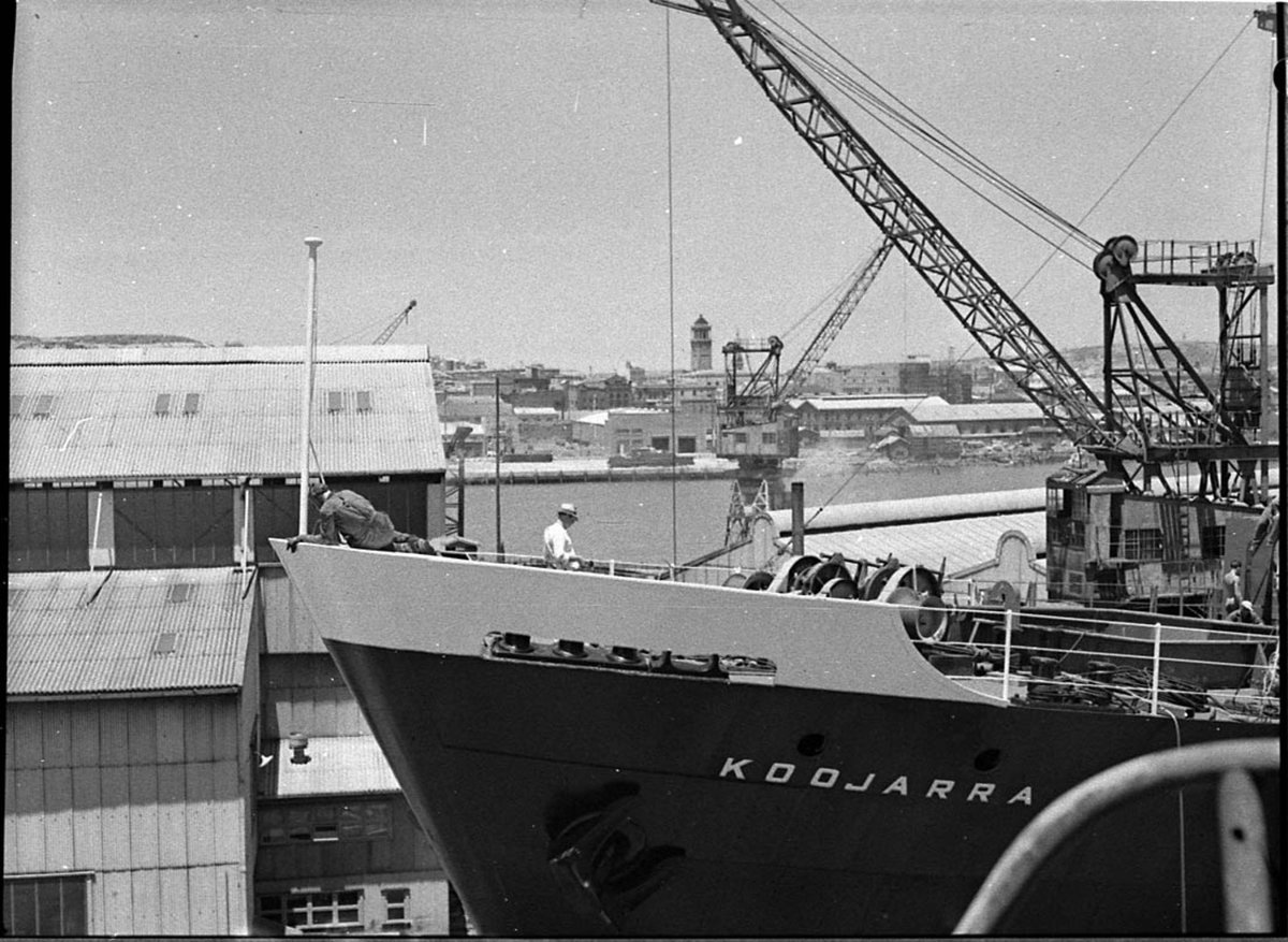 Koojarra nearly ready for launching (1956)