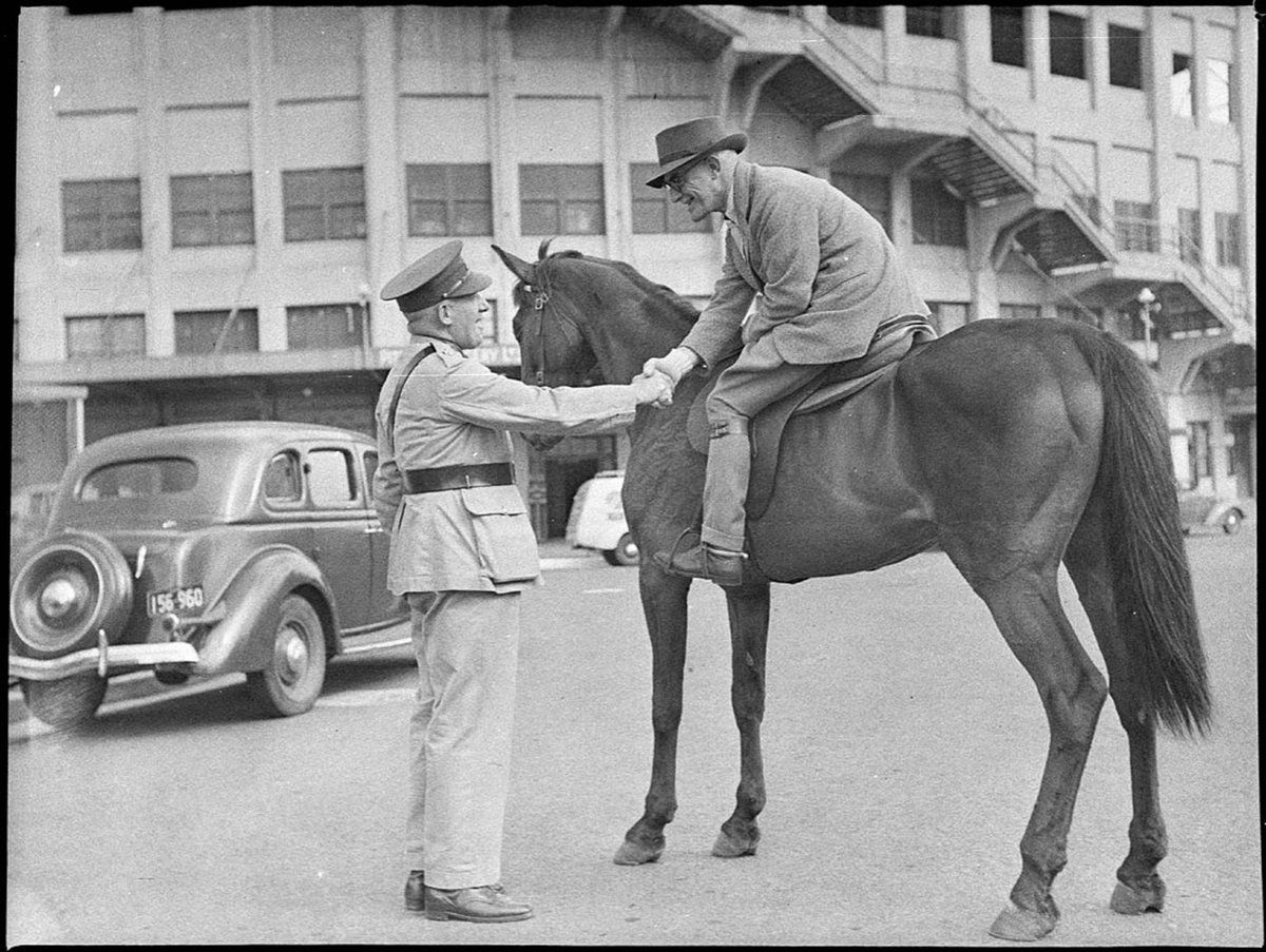 2nd Garrison Battalion parade at Showground, Moore Park (1939)
