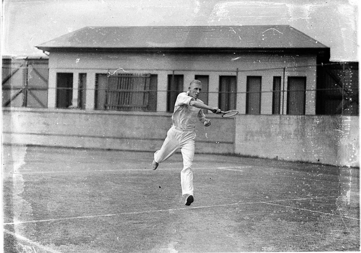 Male tennis player Sydney Cricket Ground, Moore Park (1930s)