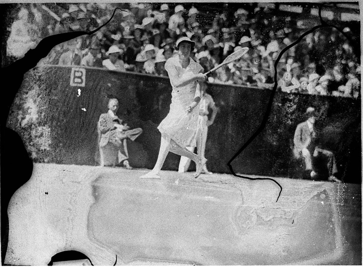 Unidentified woman tennis player White City, Rushcutters Bay (1930s)