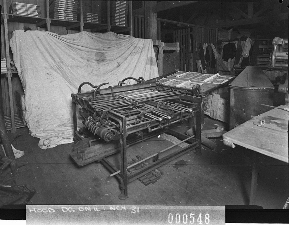 A printing press copy from French newspaper for Mr Saurdin (1942)