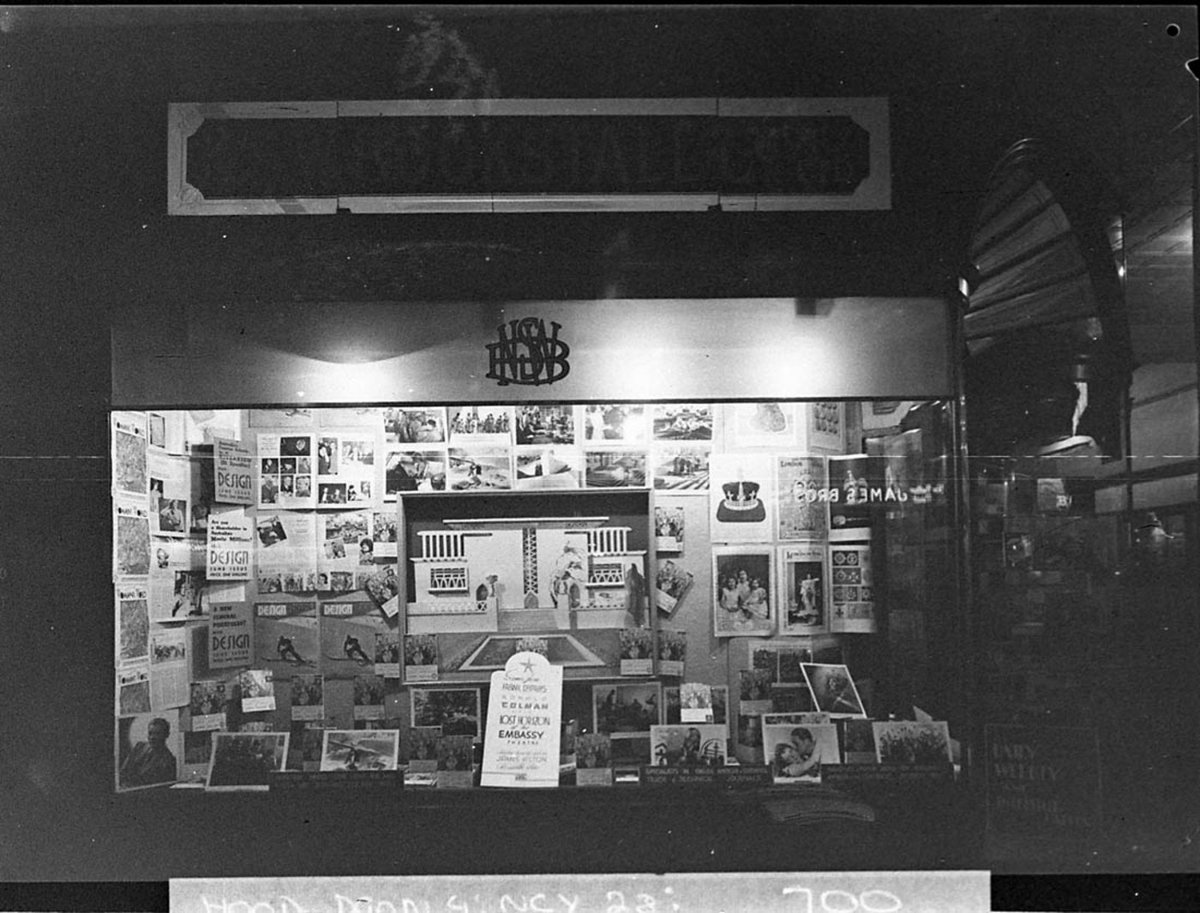 A window display at the NSW Bookstall Co for the film Lost horizon (1937)