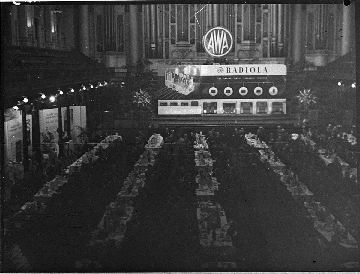 AWA Radiola conference Town Hall, Sydney city centre (1948)