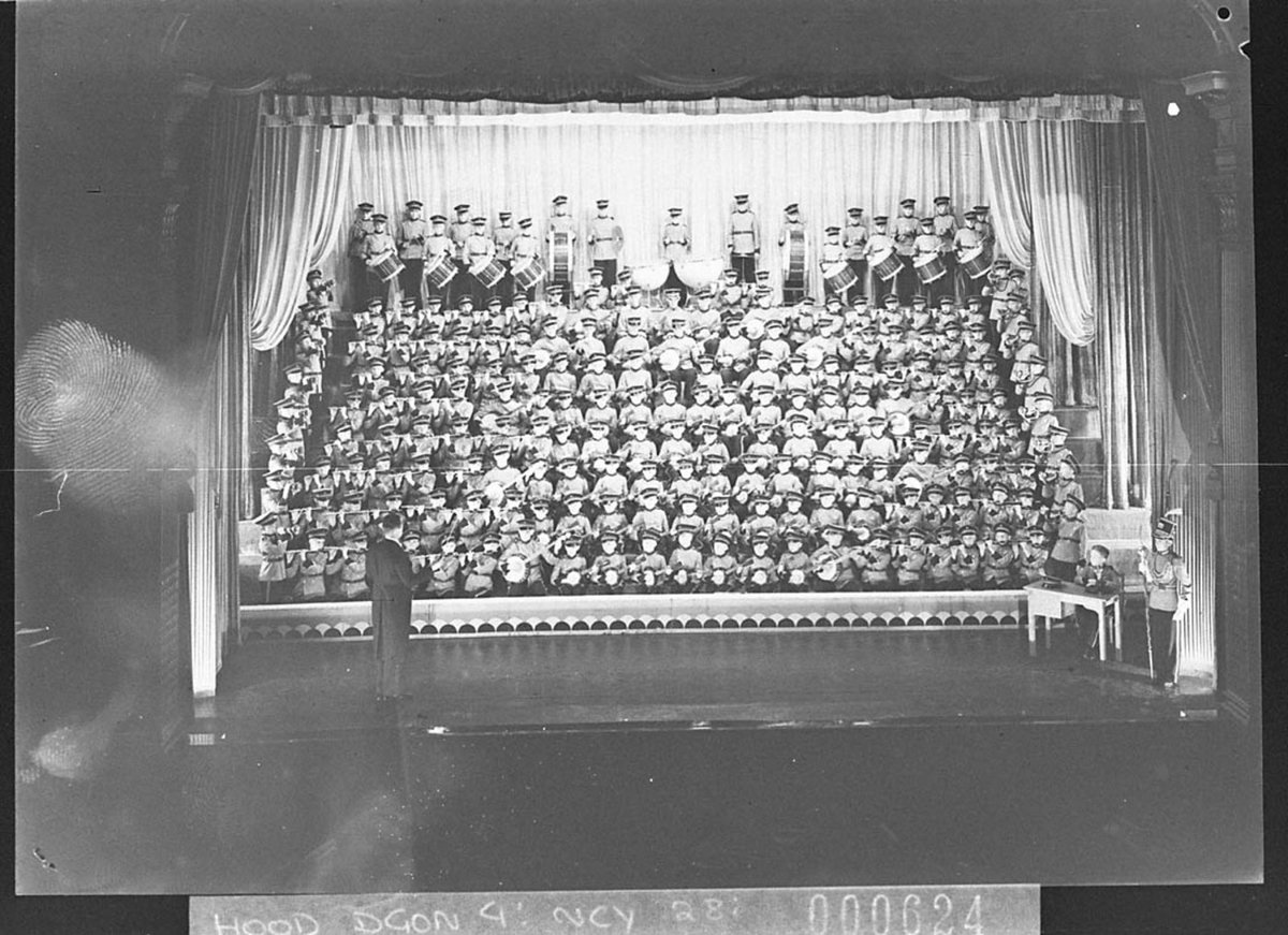 Adelaide Boys Band at Prince Edward Theatre, Sydney city centre (1937)