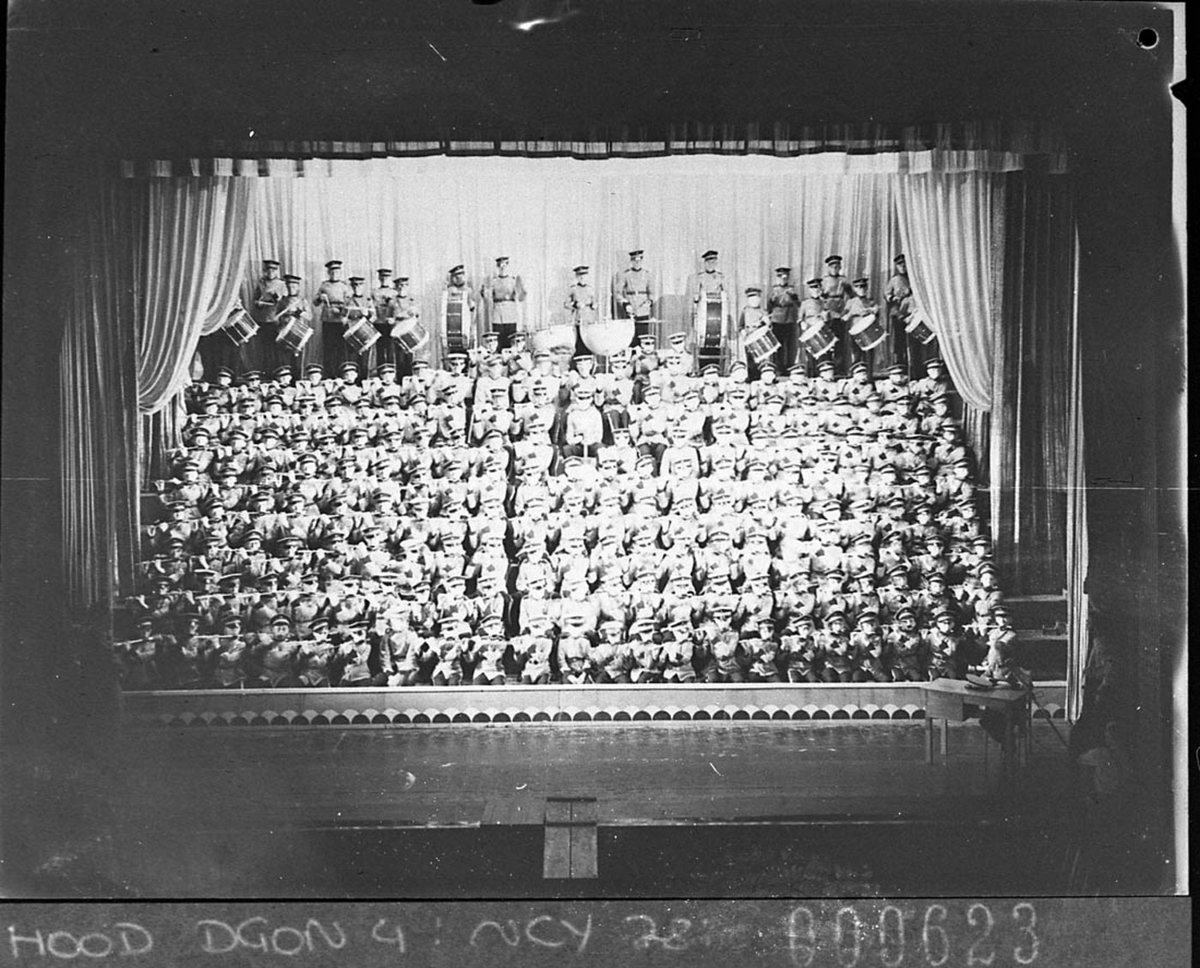 Adelaide Boys Band at the Prince Edward Theatre, Sydney city centre (1937)