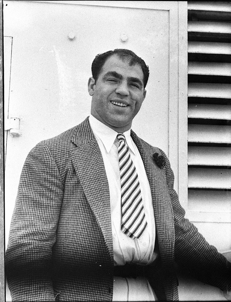 American wrestler Jumping Joe Savoldi taken for Leichhardt Stadium (1936)