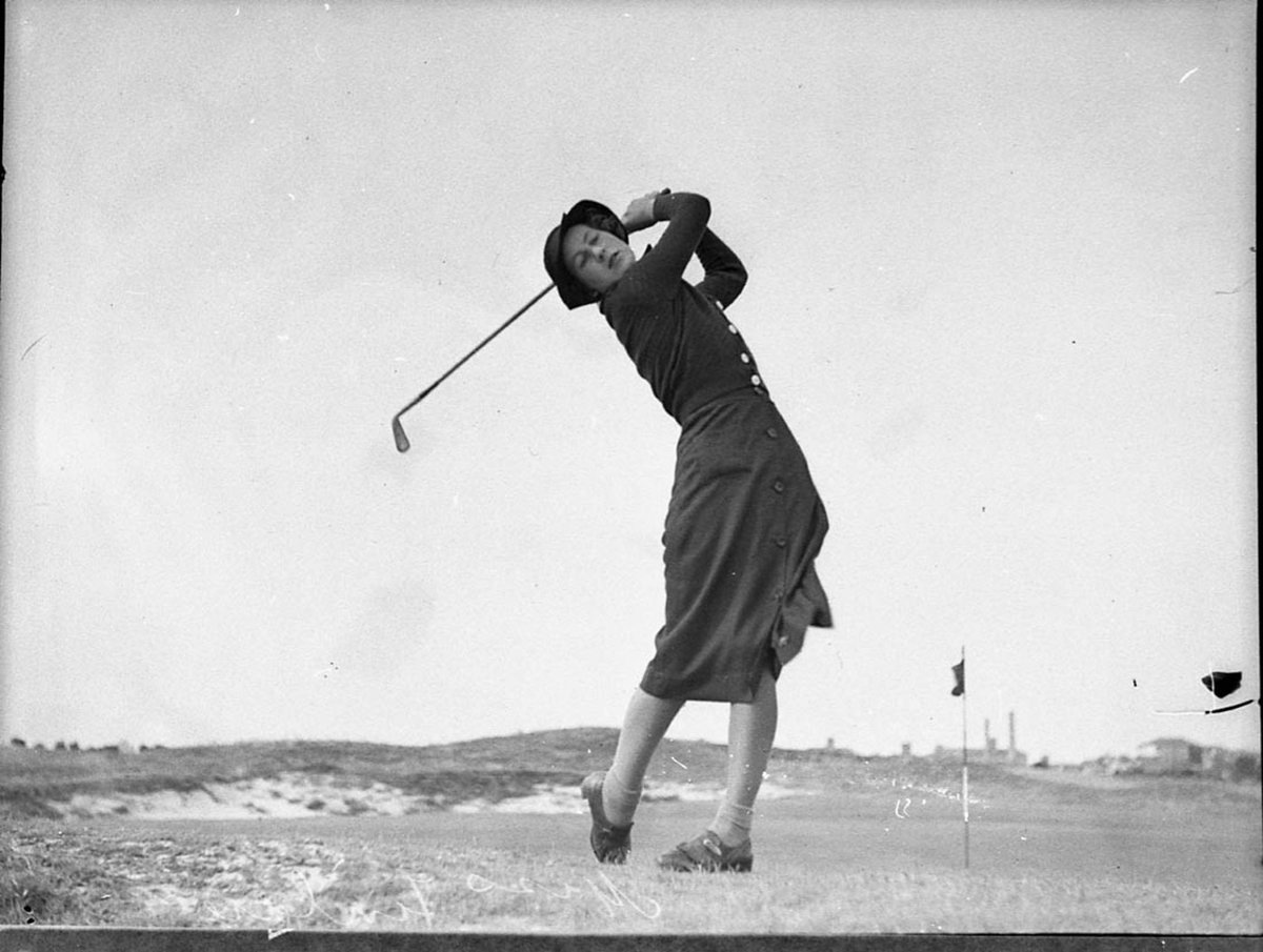 Ascham girls learning at Kensington taken for Golf in Australia (1936)