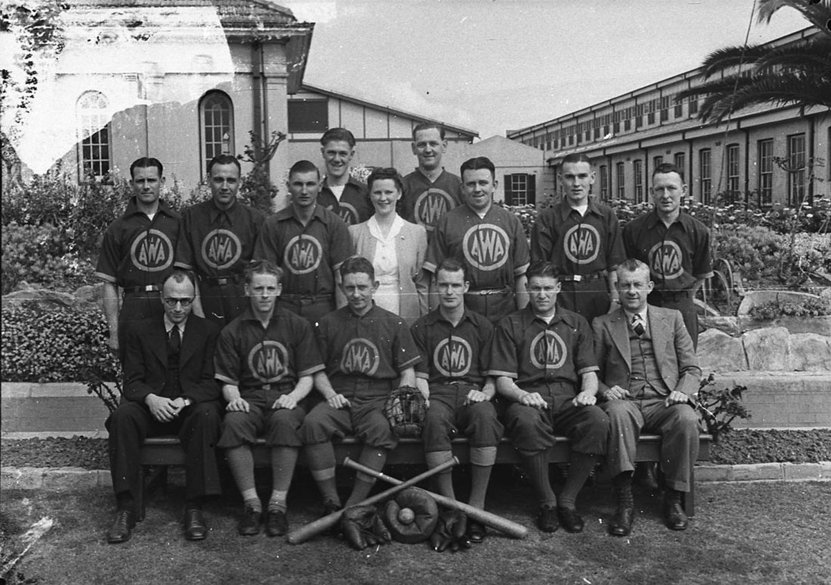 AWA baseball team taken for Mr Fleming (1941)
