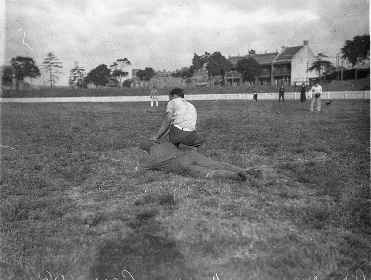 Baseball action Redfern Oval 29 May 1934