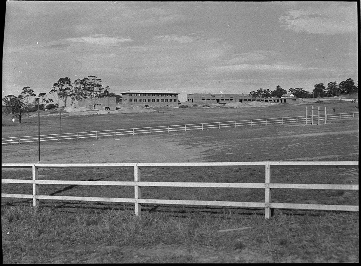 Booragul High School under construction (1956)
