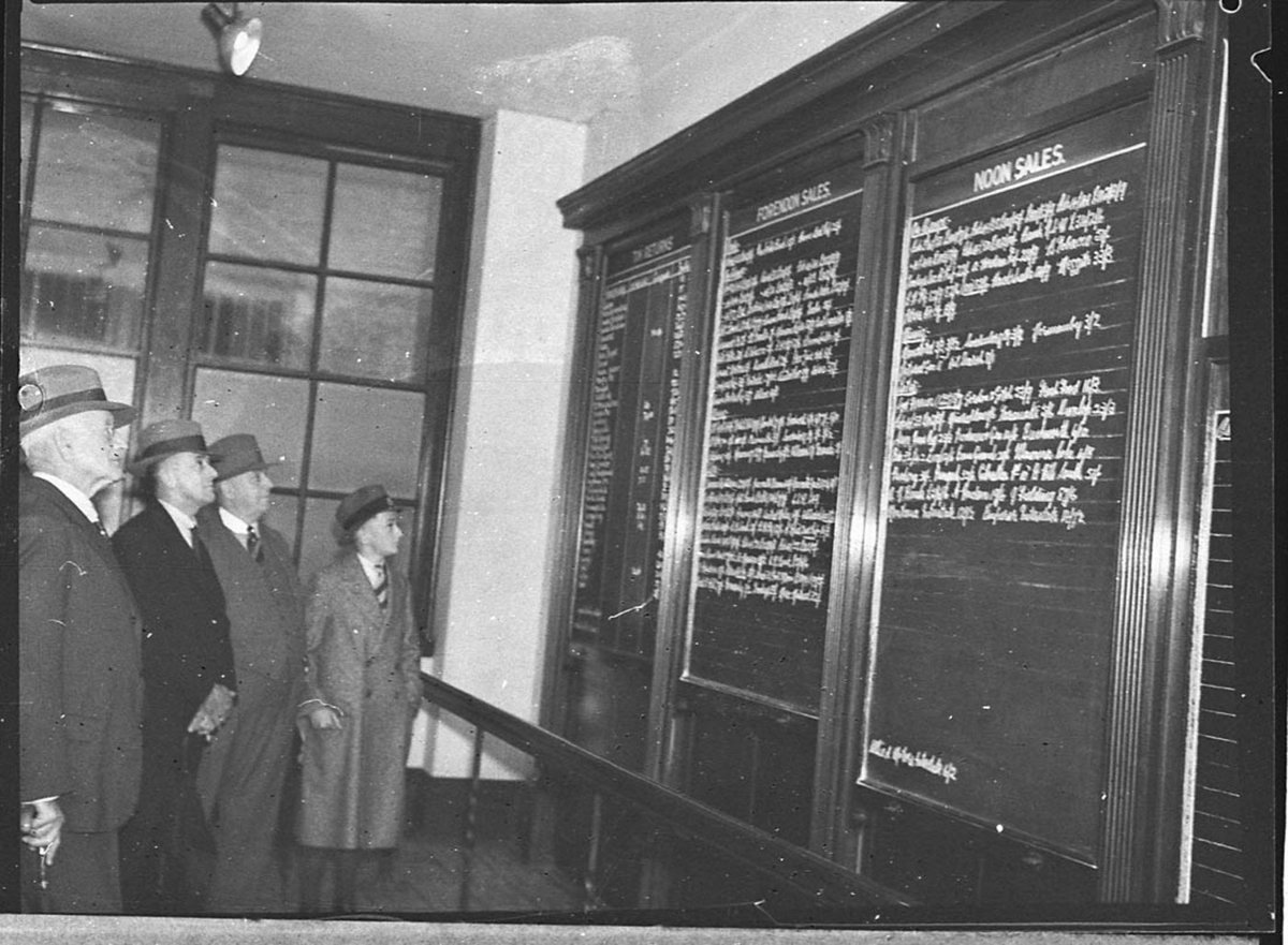 Calls at stock exchange (1937)