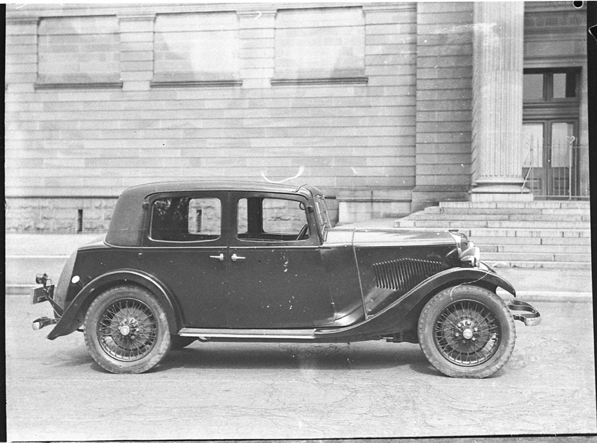 Car taken for Camerons Motors Ltd for Telegraph classified ads (1937)