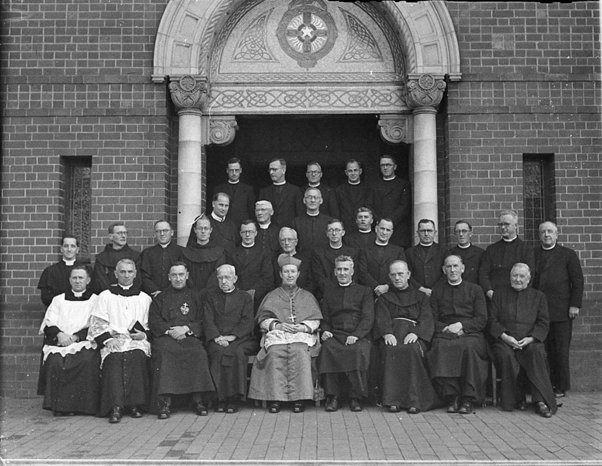 Cardinal Gilroys visit to Christian Brothers Training College Strathfield (1946)