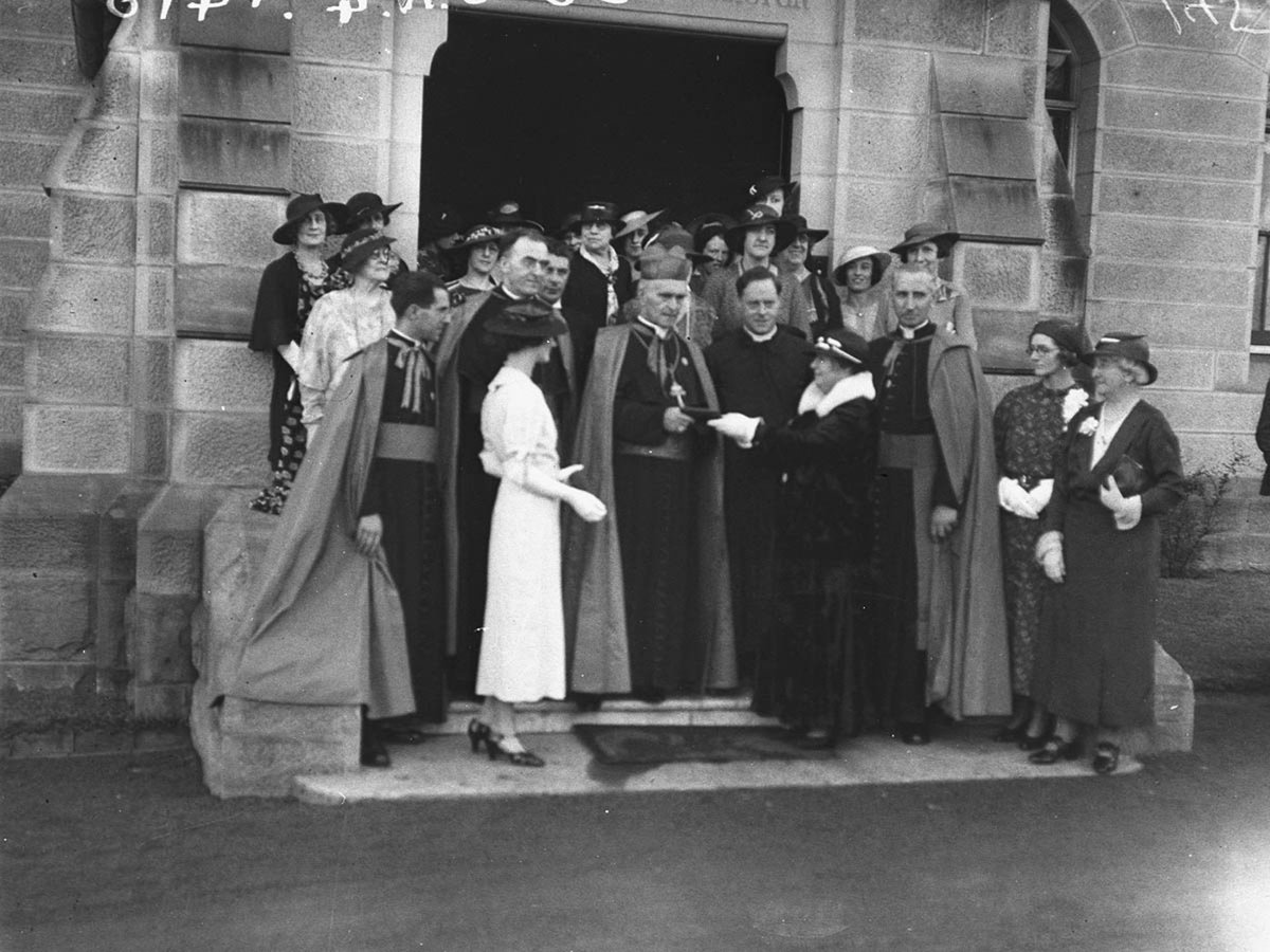 Cardinal MacRory at St Marys Cathedral, Sydney city centre (1935)
