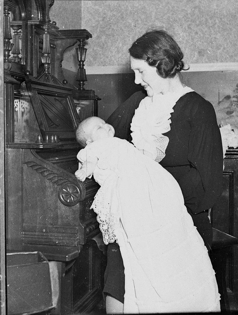 Christening of son of Mr and Mrs Archer Whitford CM Mission (1937)