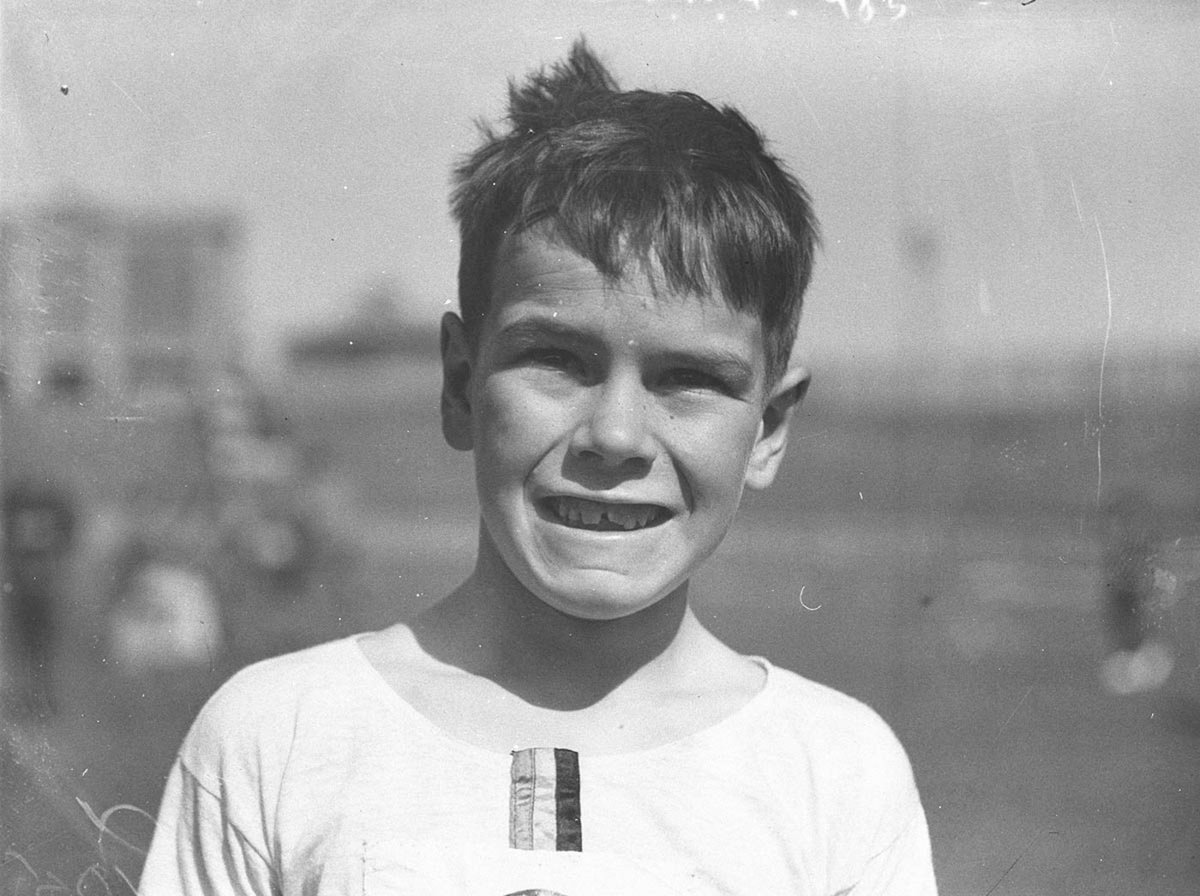 Closeup of under 12 winner (c. 1929)