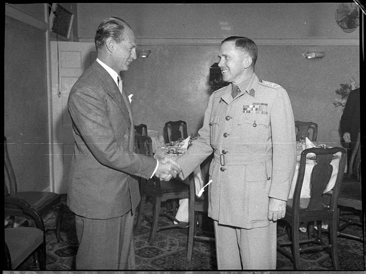 Conference at Ushers with General Berryman (1951)