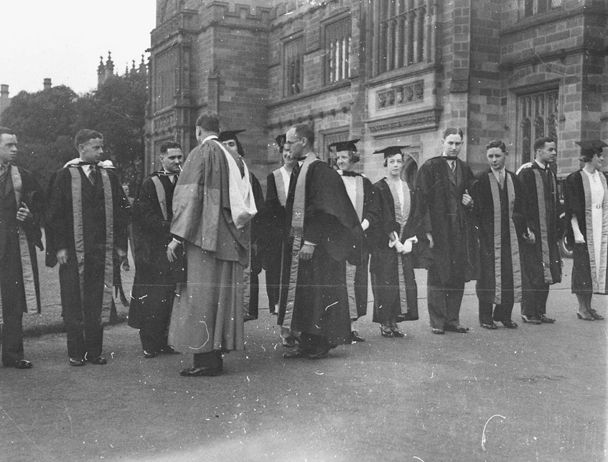 Conferring of Doctor of Law on Gloucester at Sydney University, Camperdown (1934)