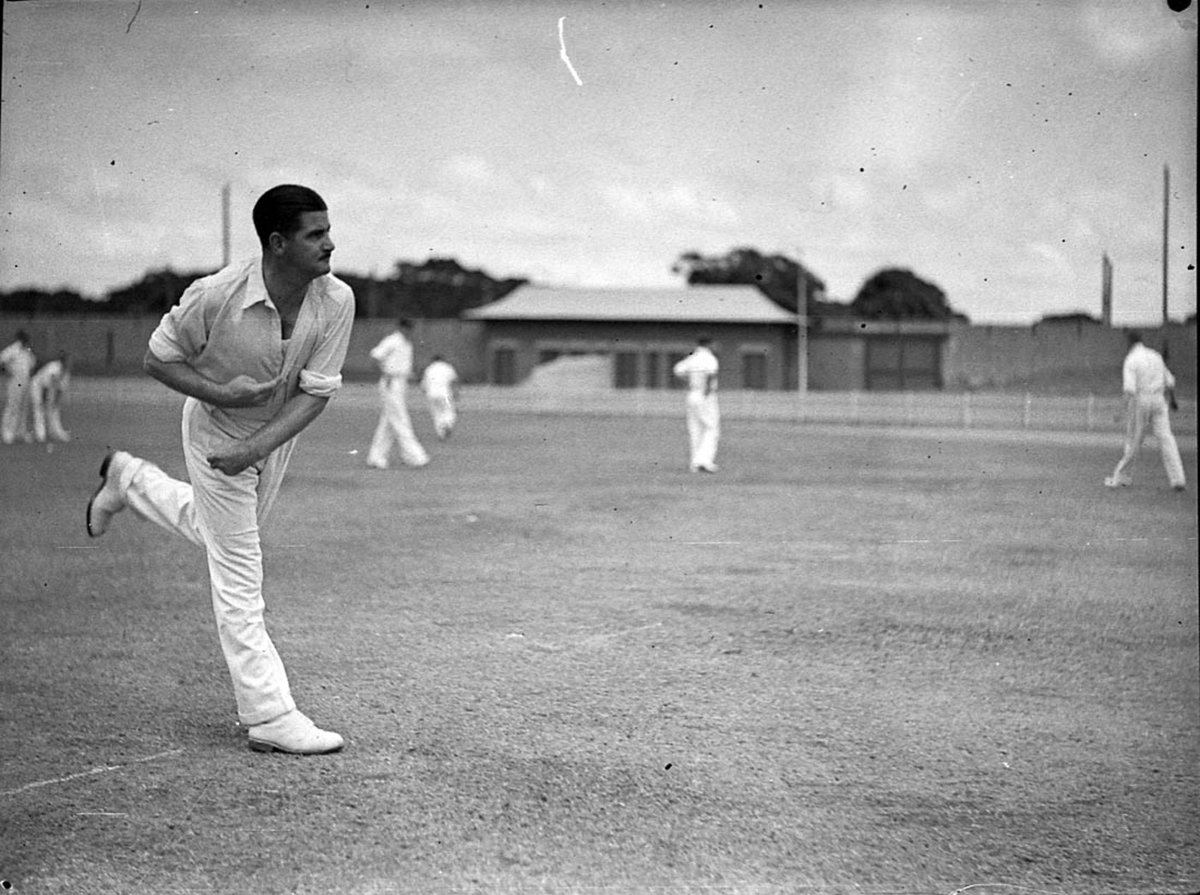 Cricket match personalities Chuck FleetwoodSmith (1938)