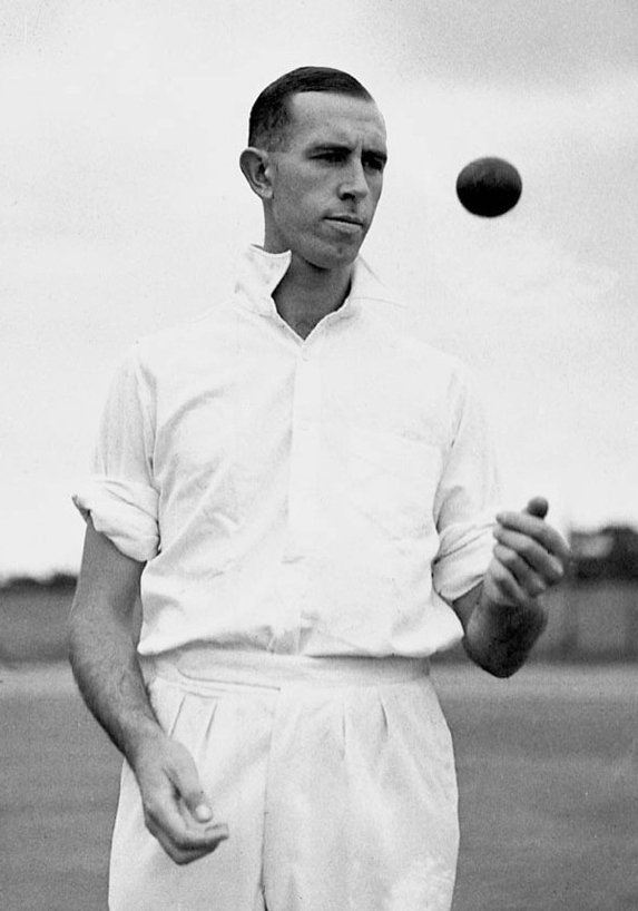 Cricket match personalities Ted White (1938)