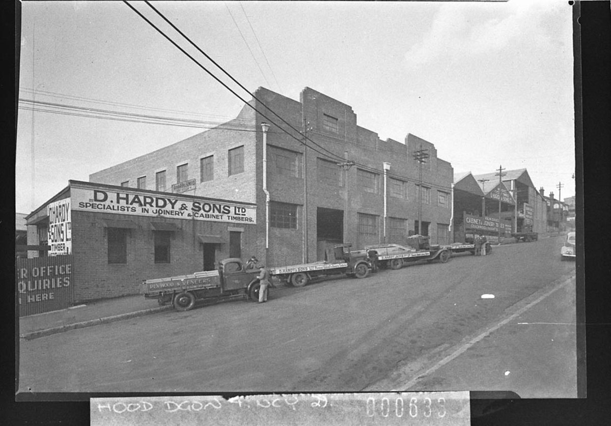 D Hardy Sons cabinet and joinery factory Glebe (1938)