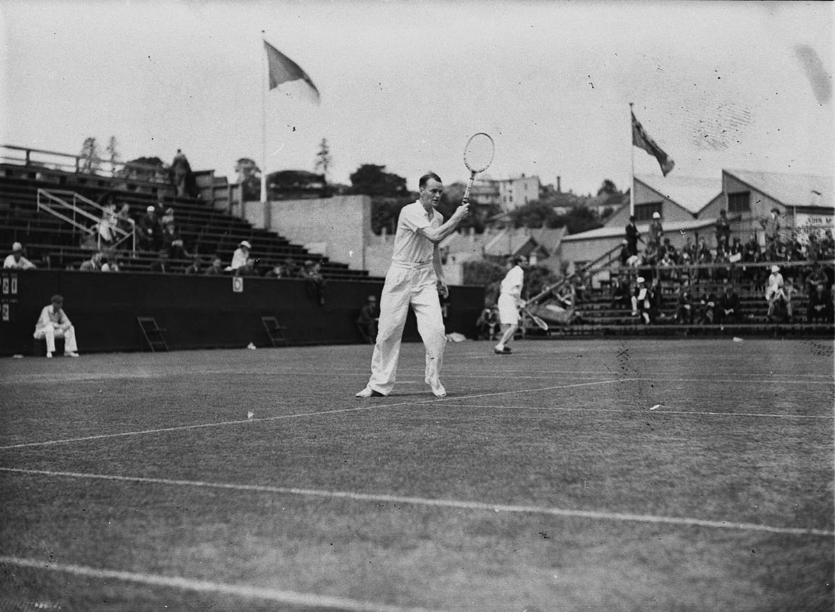 Dave Thompson championship tennis White City, 1934