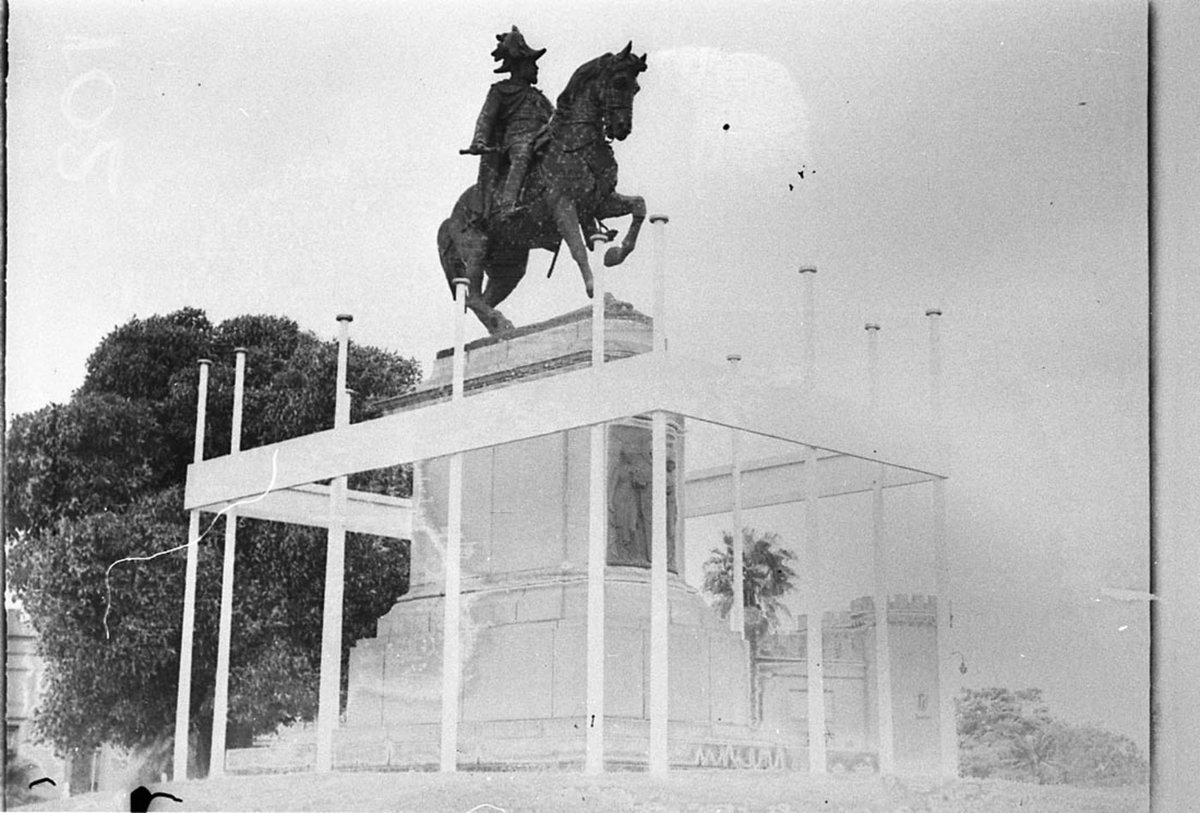 Decorations equestrian Statue of Edward VII Gloucester Royal Visit 1934, Sydney