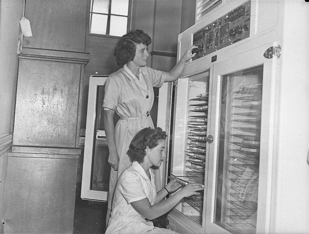 Department of Agriculture seed testing taken for Smiths Weekly (1947)