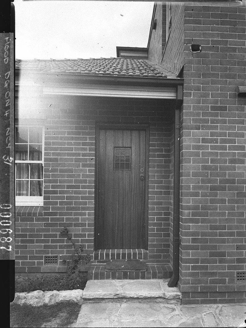 Entrance to flats taken for Building Publishing Co, Sydney (1944)