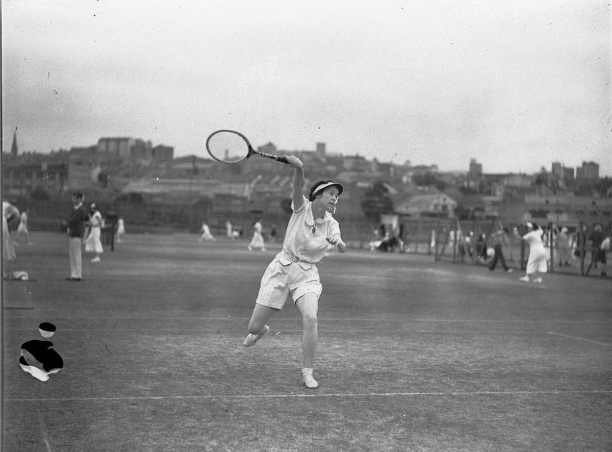 F Forward of Newcastle Lawn Tennis Country Carnival Rushcutters Bay January 1935