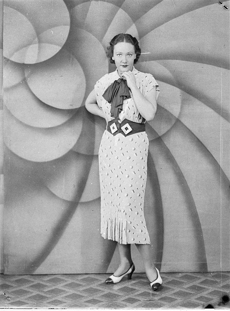 Fashion model taken in the studio (c. 1935)