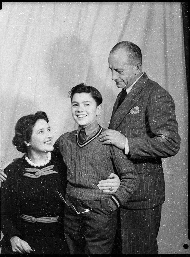Father mother and son scene from These Children BritishAustralian production (1944)