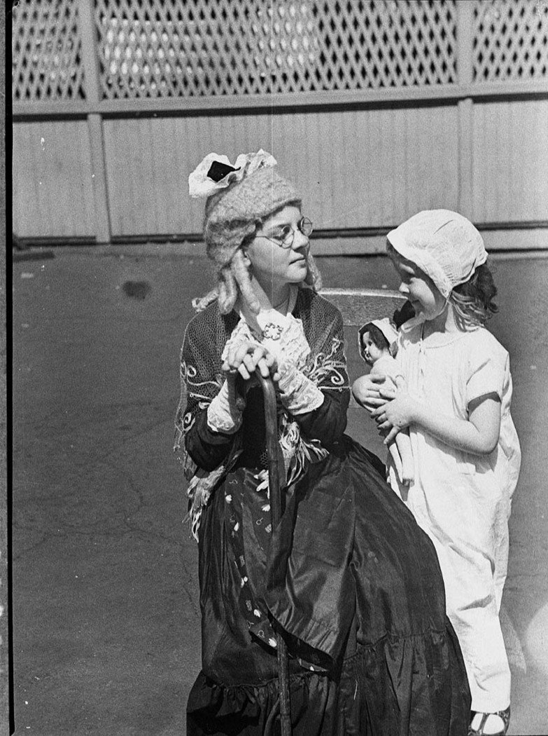 Girls in fancy dress taken for Grace Bros (1925–57)