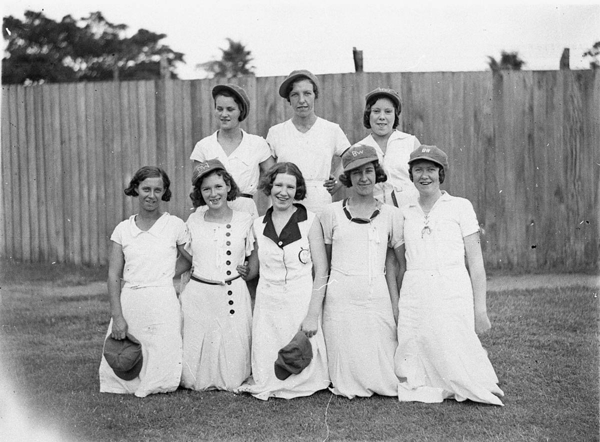 Group BW on caps (1930s)