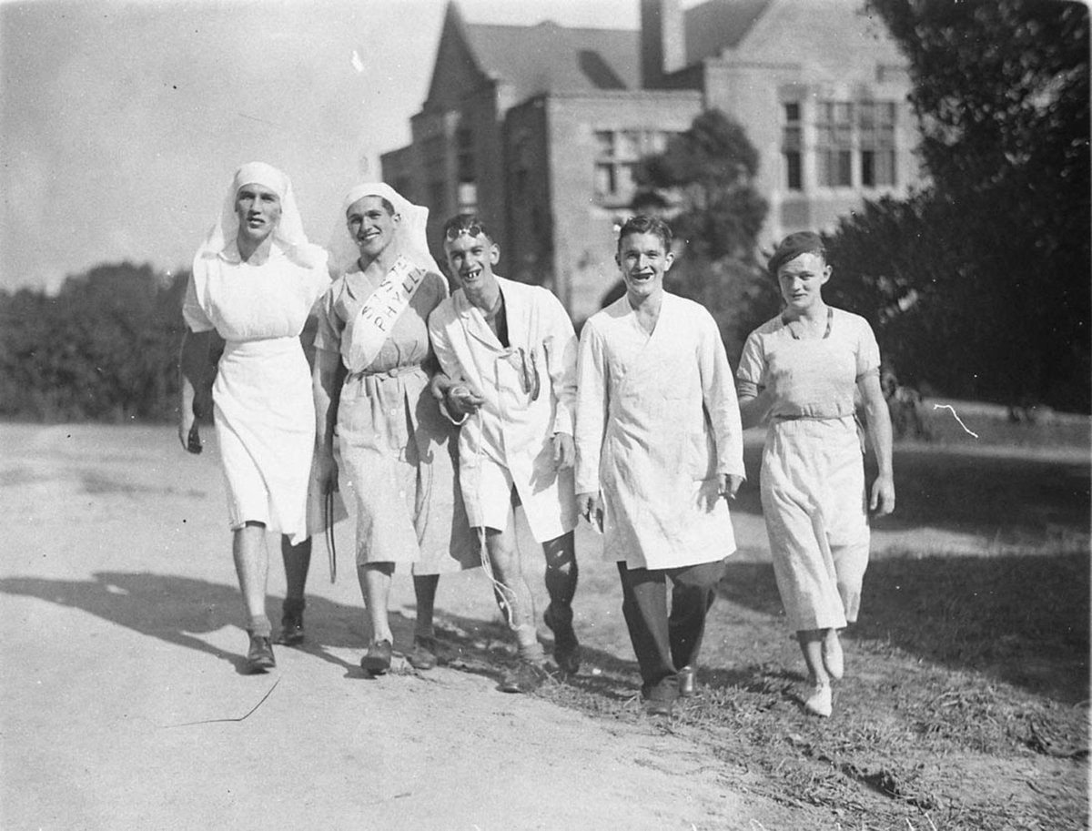 Group of Medical students one as Sister Phyllis (c. 1932)