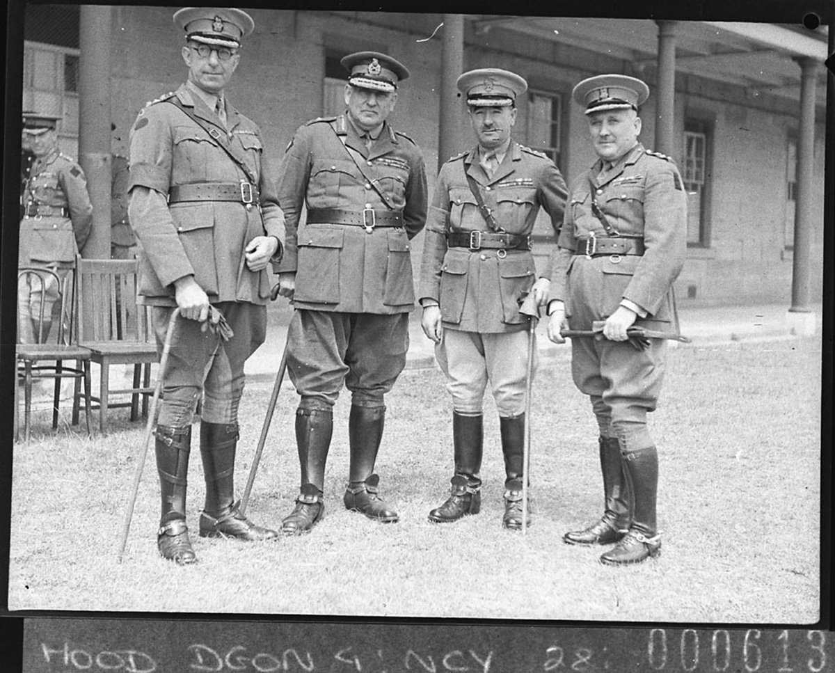 Group of military staff officers of HQ 2nd Division at Victoria Barracks Paddington (1937)