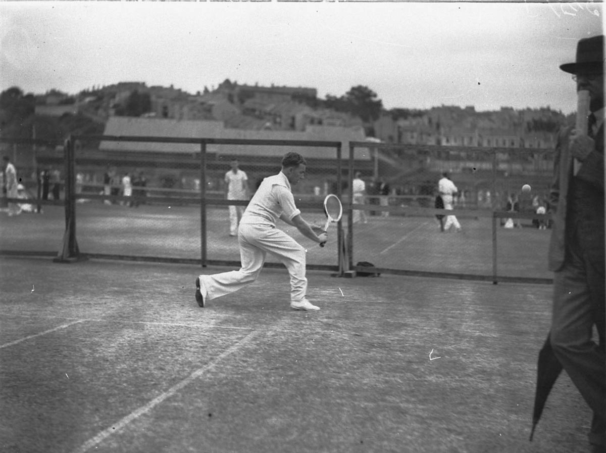 H Davis of Gosford Lawn Tennis Country Carnival Rushcutters Bay January 1935