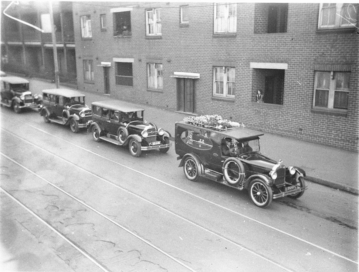 Hearse funeral cars (c. 1934)