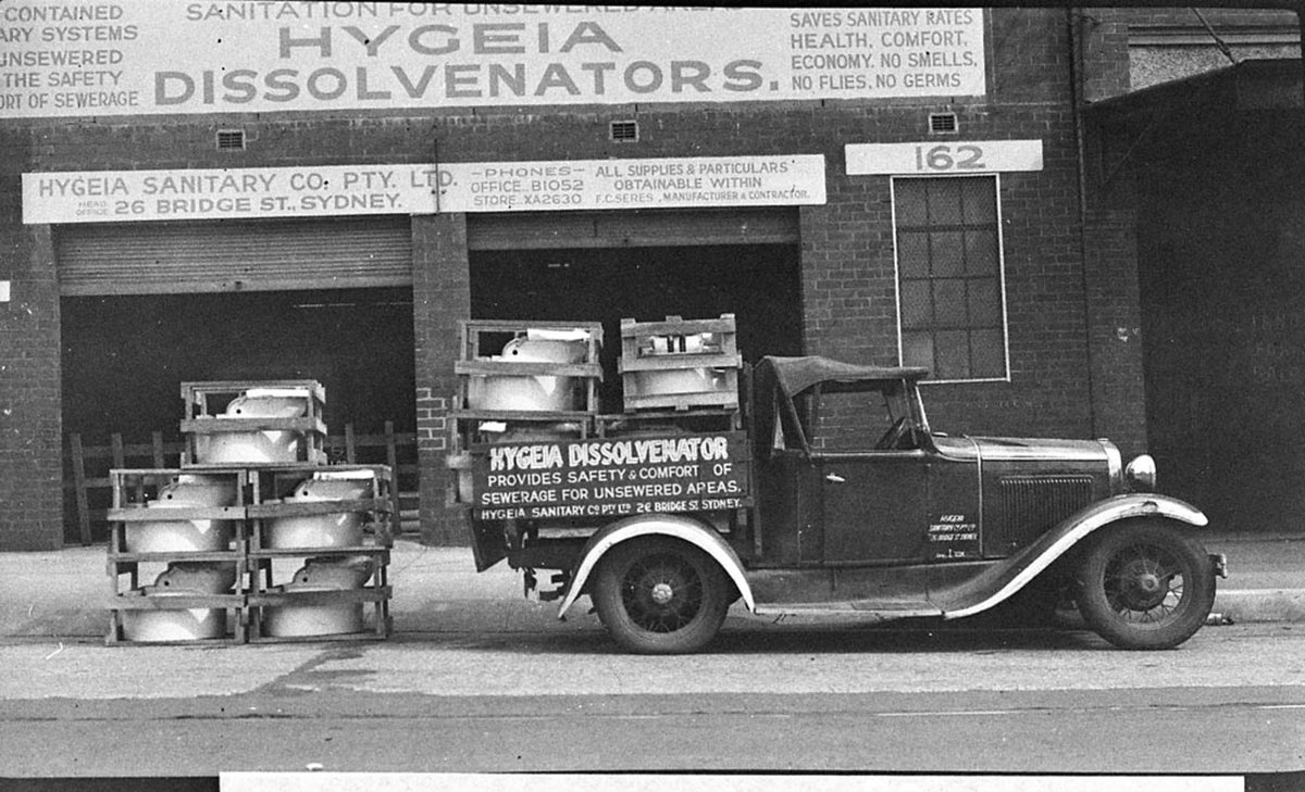 Hygeia Dissolvenator Co taken for Mr Black, Crows Nest (1925–57)