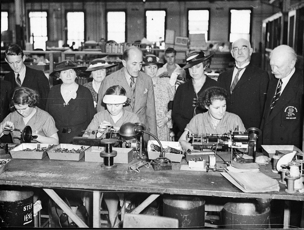 Inspection of works by Sir Ernest Fisk (1938)