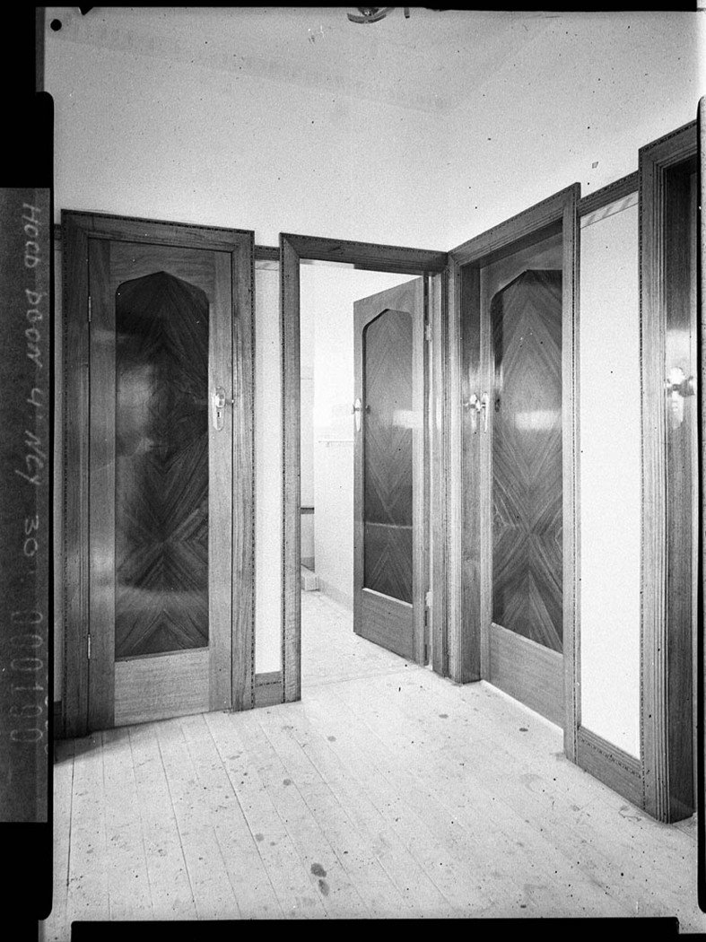 Interior of the entrance hall cottage at the Spit taken for Manly Brick Co (1938)