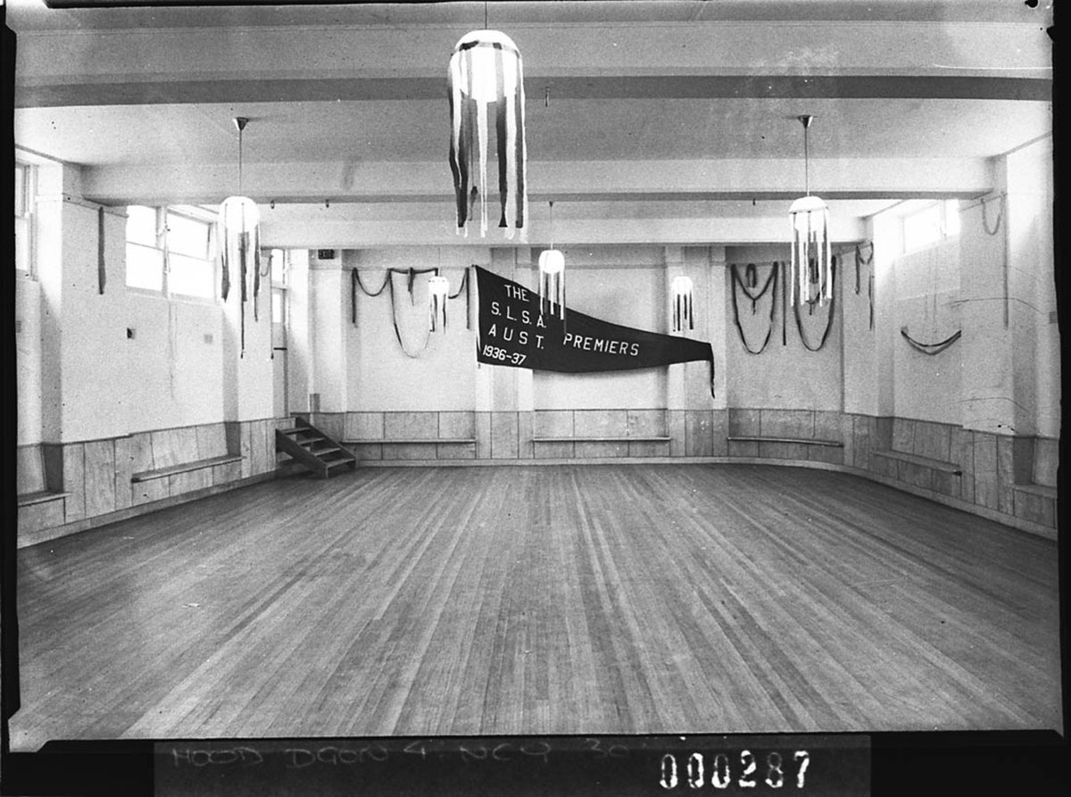 Interior showing the Surf Life Saving Club Dance Hall Manly surf pavilion for Building Publishing Co (1939)