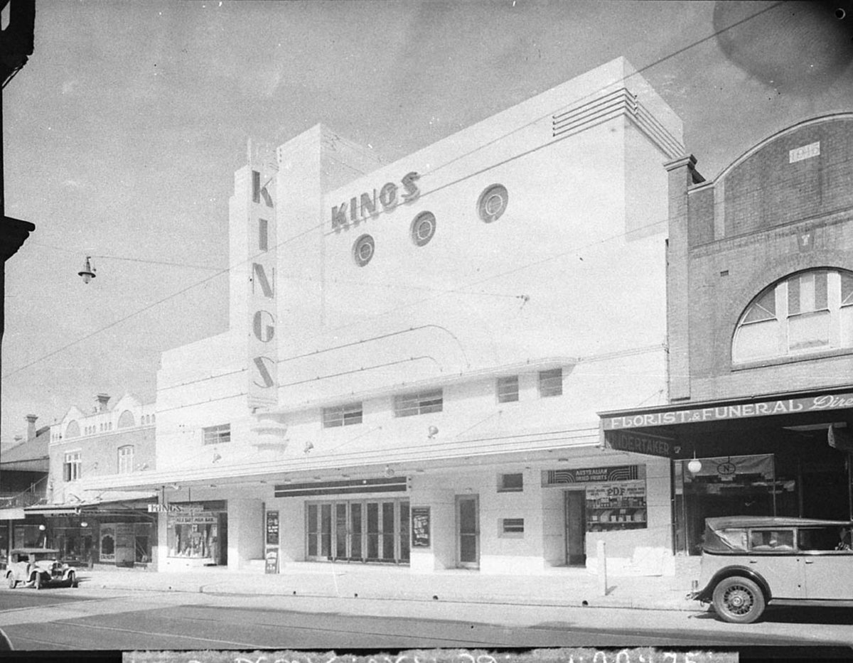 Kings Theatre at Marrickville Exterior of the theatre building (1937)