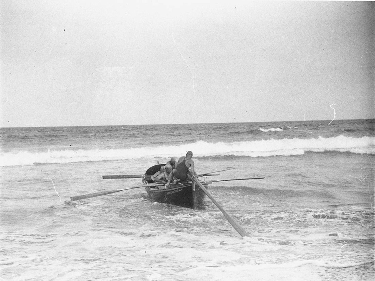 Launching the boat (1930s)