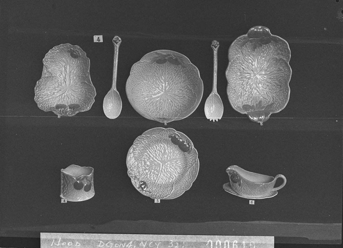 Lazarus Rosenfields china serving bowls and servers photographed for their catalogues (1947)