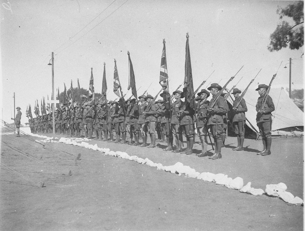 Lineup of combined colour parties (c. 1934)